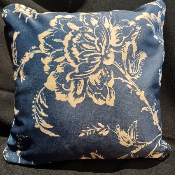 handmade blue velvet Cushion