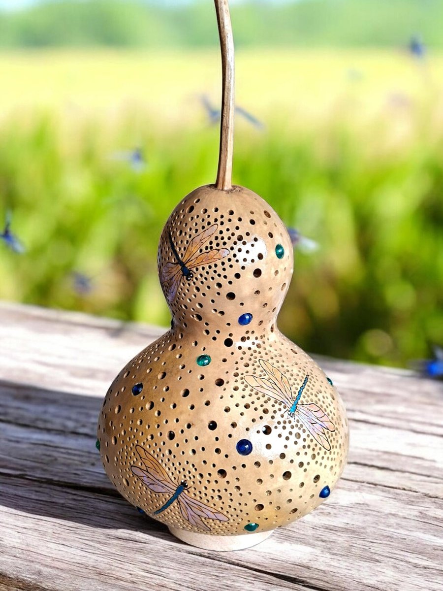 Dragonflies Gourd Lamp