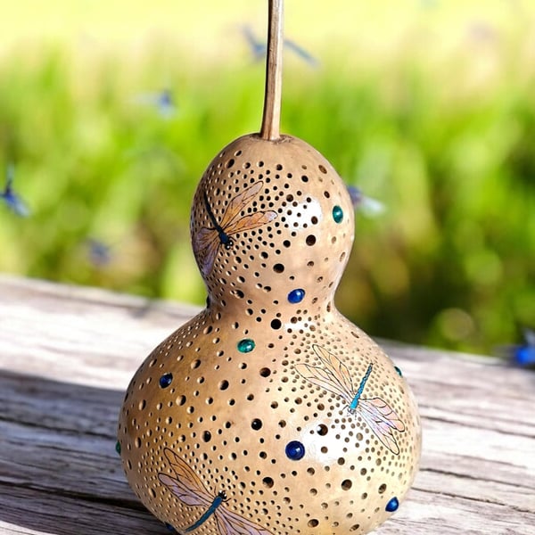 Dragonflies Gourd Lamp