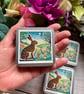 Hare Spring storage tin square buttons, stitch markers, beads, knitting, sewing - Image 3