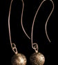 Silver bird on the wing drop earrings - Image 3