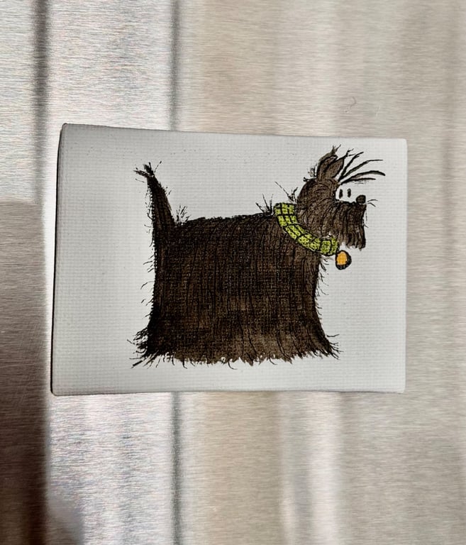 Cartoon Scottie Dog Magnet.