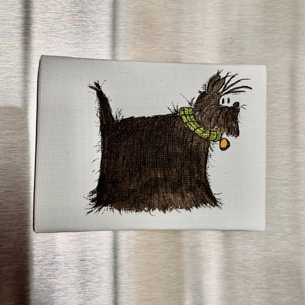 Cartoon Scottie Dog Magnet.