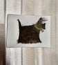 Cartoon Scottie Dog Magnet.