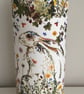 Wild flower Hare- Handmade Tall Night Light - Image 3