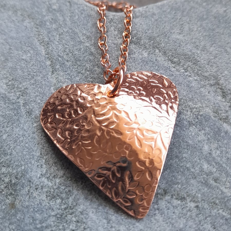 Custom Order For Francis Copper Heart 