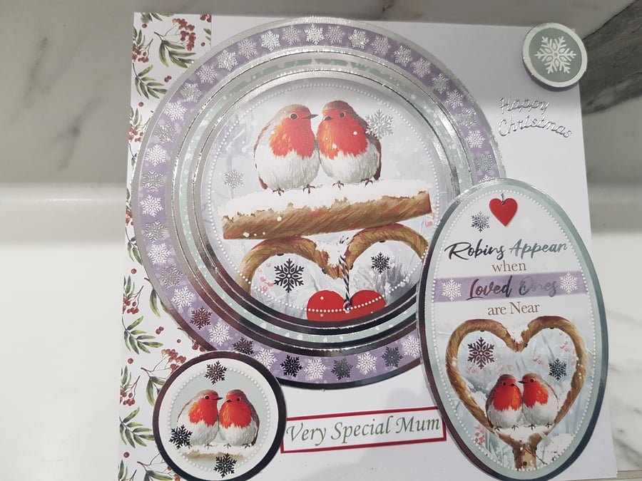 Mum Robin Christmas card