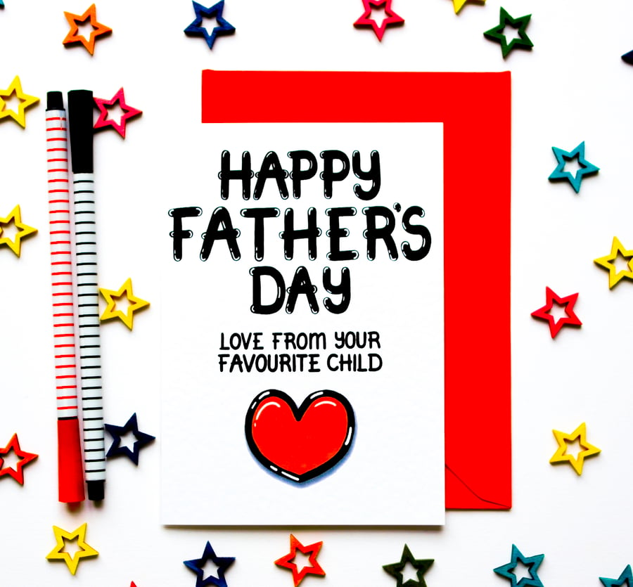 Funny Father's Day Card From Son, Daughter For Dad, Daddy