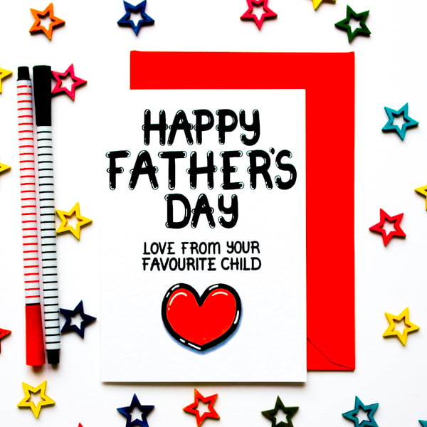 Funny Father's Day Card From Son, Daughter For Dad, Daddy