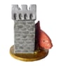 Goldfish and Castle Mini Ceramic Sculpture - Hand Built - Image 5