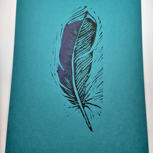Mallard Feather Print