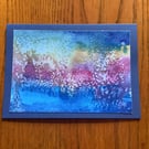 Handmade photo card of original watercolour painting 'Forest Abstract'
