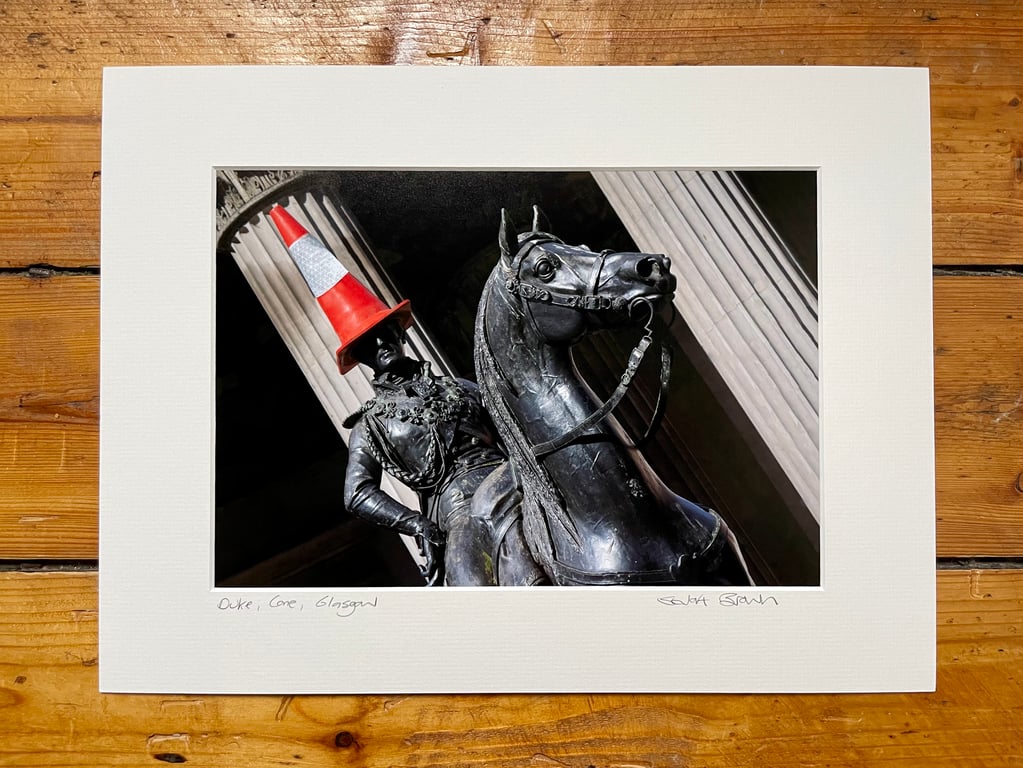 Duke, Cone, Glasgow mounted print FREE DELIVERY