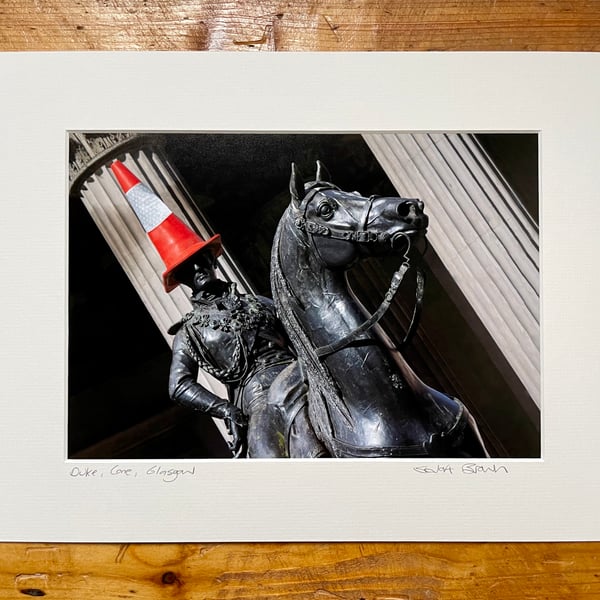 Duke, Cone, Glasgow mounted print FREE DELIVERY