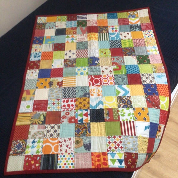 Modern Patchwork Cot Quilt