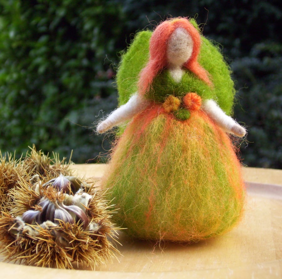Autumn Fairy - Needle Felted