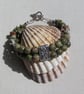 Unakite Crystal Gemstone Beaded Chakra Bracelet "Dreams" - Image 2