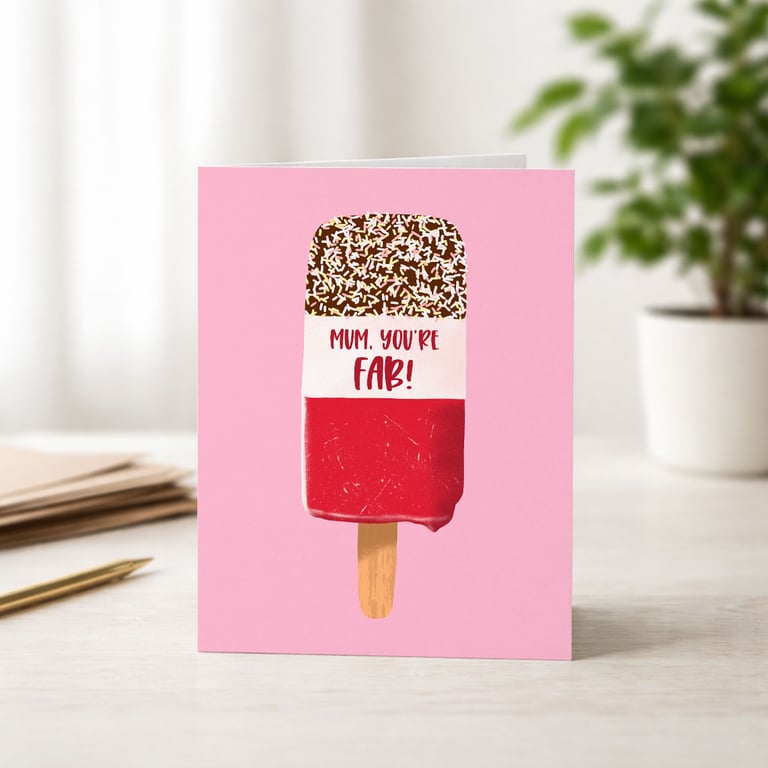 Fab Ice Lolly Mother's Day Card, Personalised Greeting Cards
