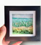 3D Coastal Watercolour Art, Handmade Sea Glass Beach Scene, One-off Desk Decor - Image 2