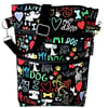 Dog walking bags,I love my dog 