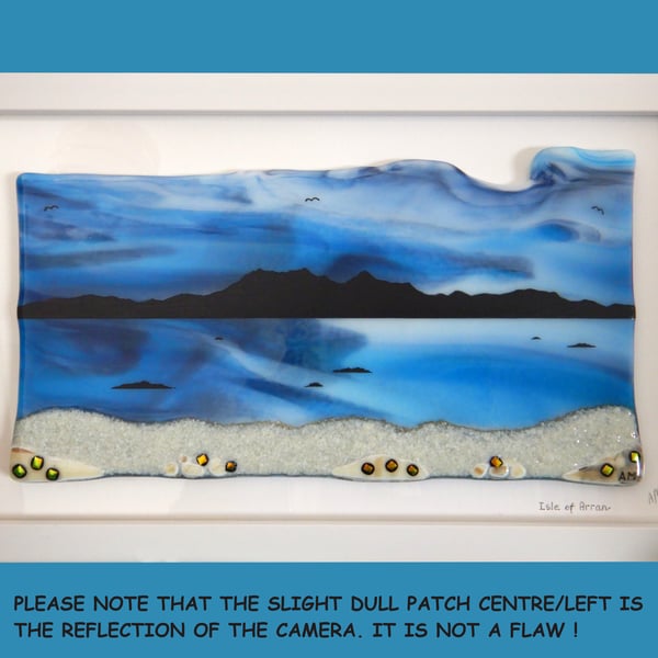 Handmade Fused Glass 'Isle of Arran' Picture