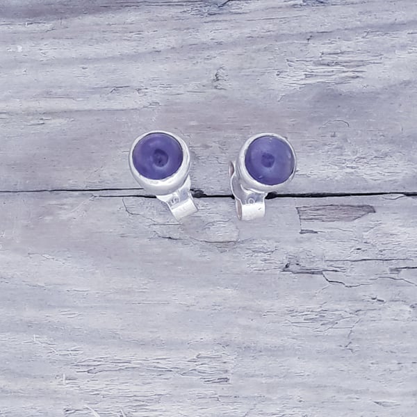 Amethyst Ear Studs