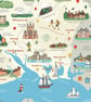 Hampshire illustrated map poster A2, New Forest - Image 2