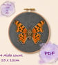 Comma Butterfly counted cross stitch pattern pdf  - Image 1