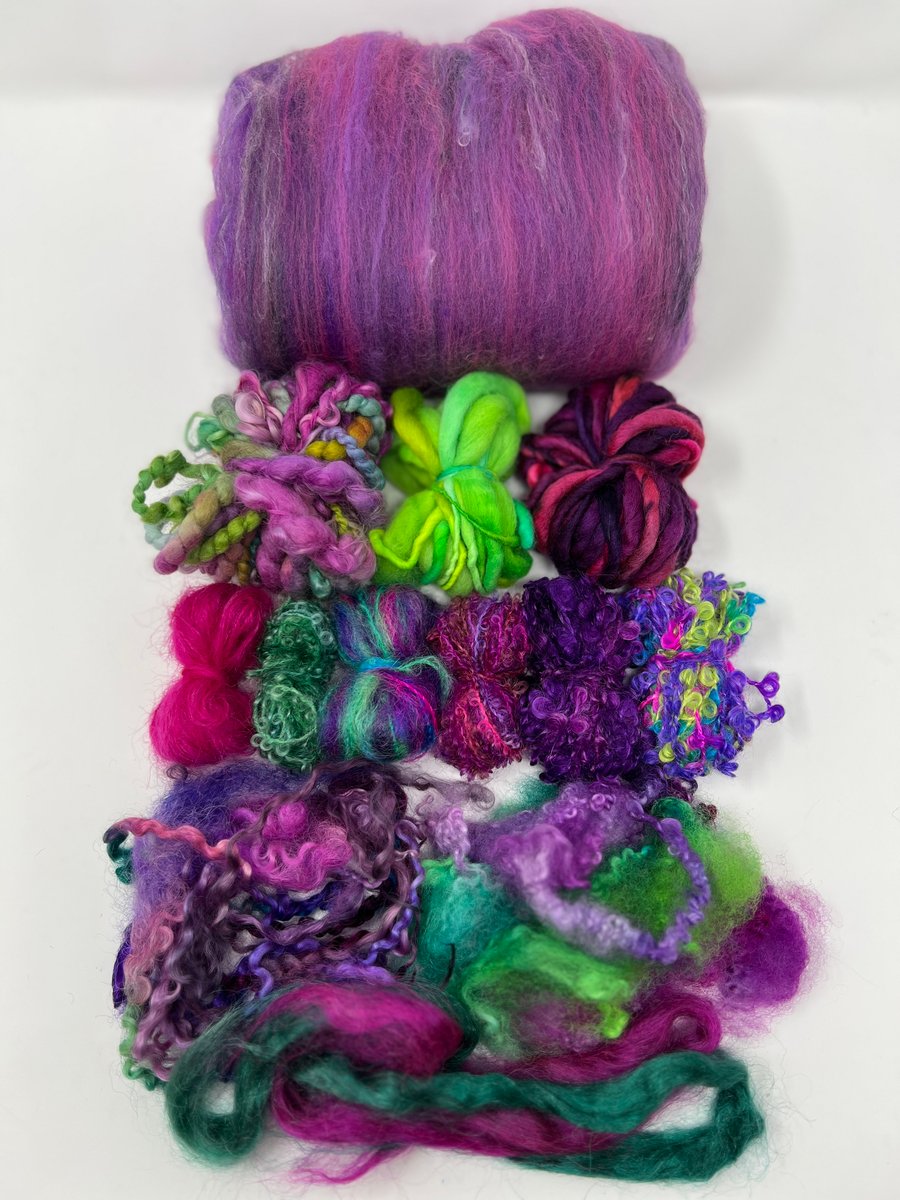 Scarf Kit: Violet Purple Luxury Textured Wool Felt Scarf Kit