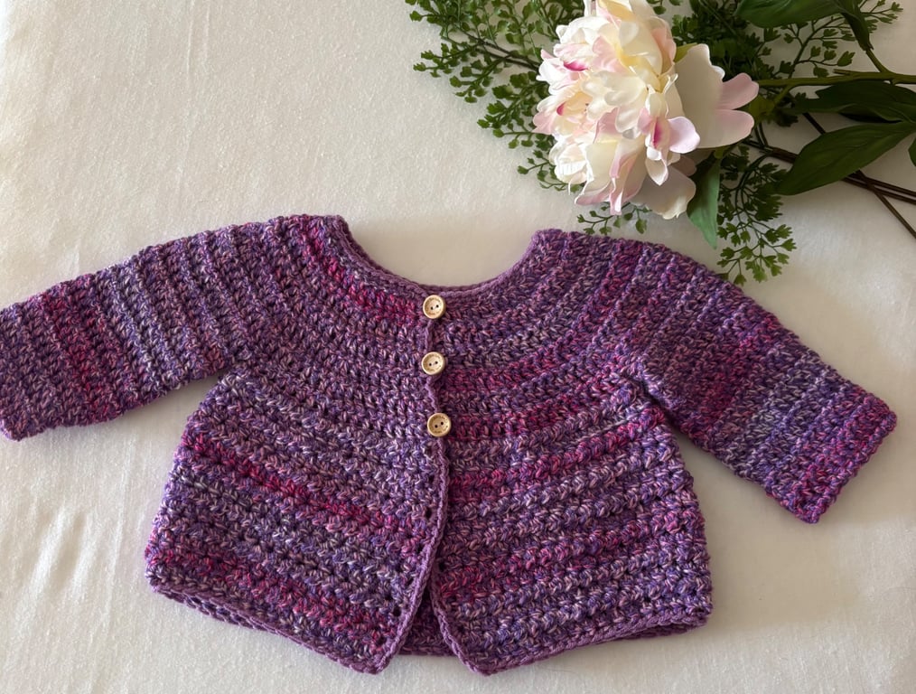 3-6 Months Crochet Jacket Cardigan 