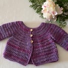 3-6 Months Crochet Jacket Cardigan 