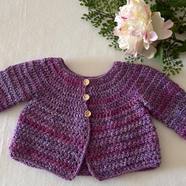 3-6 Months Crochet Jacket Cardigan 