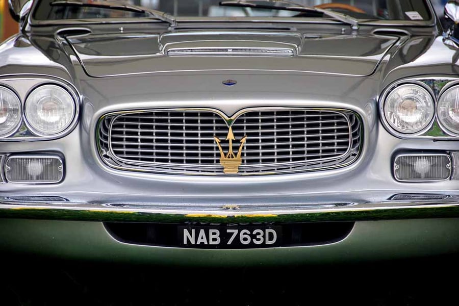 Maserati Italian Sports Car Front View Photograph Print