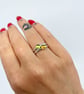 Peridot Amethyst Garnet Citrine Sterling Stacker Ring - Image 6