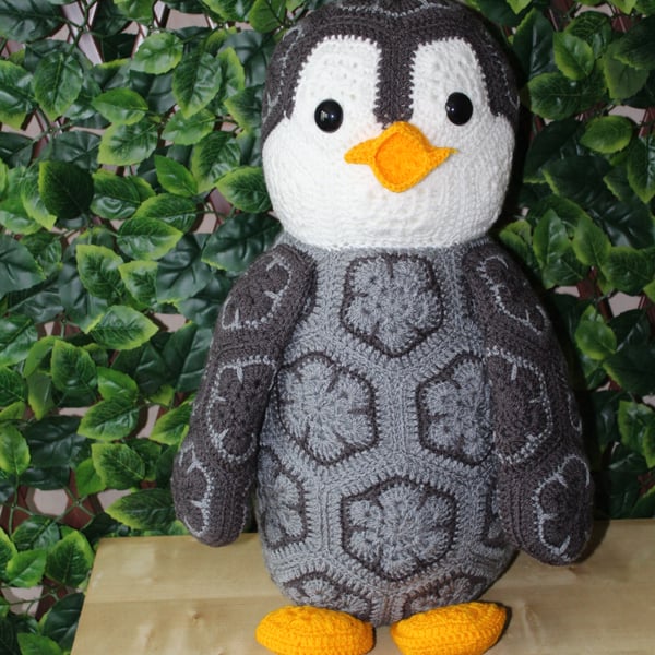 handmade crochet penguin