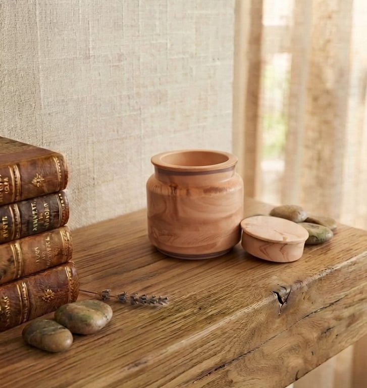 Terracotta-Inspired Eco-Resin Jar