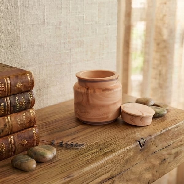 Terracotta-Inspired Eco-Resin Jar