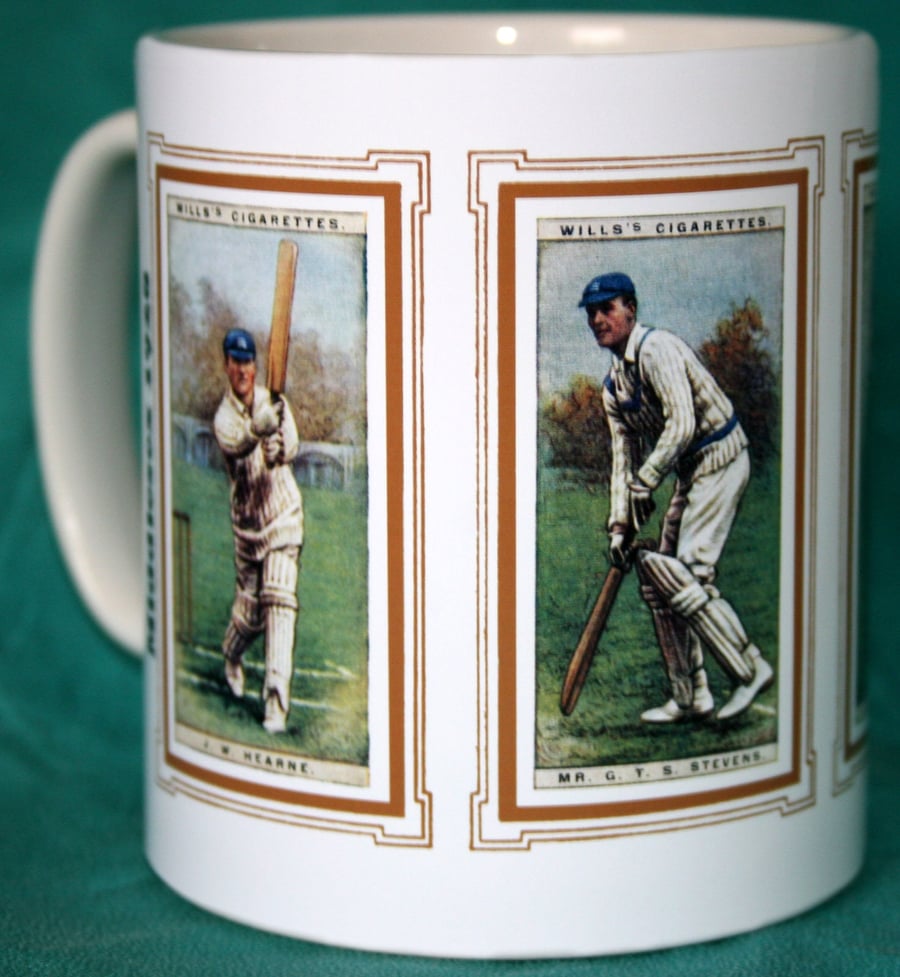 Cricket mug Middlesex 1928 cricket counties vintage design mug