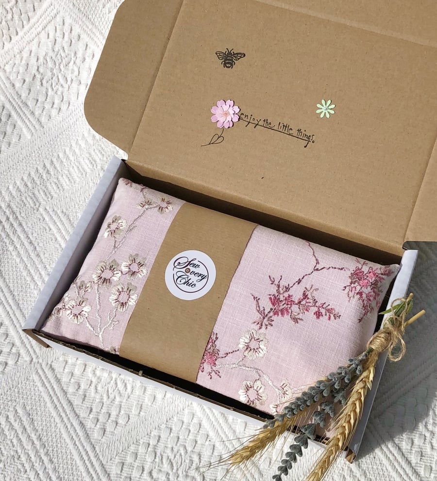 Microwave Wheat Bag I Laura Ashley Pink Blossom I 50cm lavender heat bag 