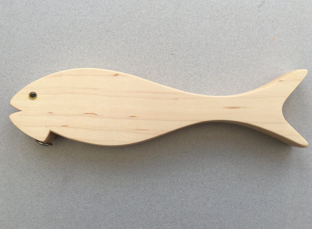 Fish Bottle Opener in Maple