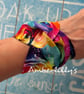 Floral summer cuff wristband bracelet  - Image 1