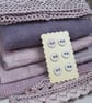 Pale Violet Natural Dye Fabric Pack Cotton Silk Lace - Image 4