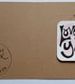 'Lovely You' Mini Print Card, Pinks - Image 3