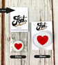 Heart pin badges in a rainbow of colours. Love Emoji pin's Small 25mm, large 38m - Image 5