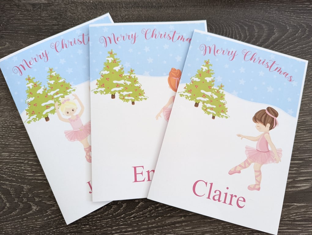 Ballet Dance Teacher Christmas Card