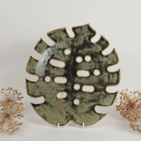 Monstera Leaf Platter - Large