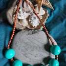 Funky n Chunky Wooden Bead Necklace