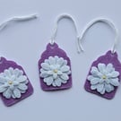 Felt Flower Gift Tags 