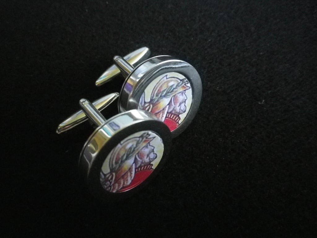  Keeper of the Arrows cufflinks, free shipping, gift wrapped, vivid image, 1234