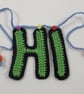 Just to Say 'Hi' Crochet Hanging Decoration  - Image 1